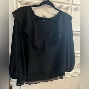 Zara black blouse